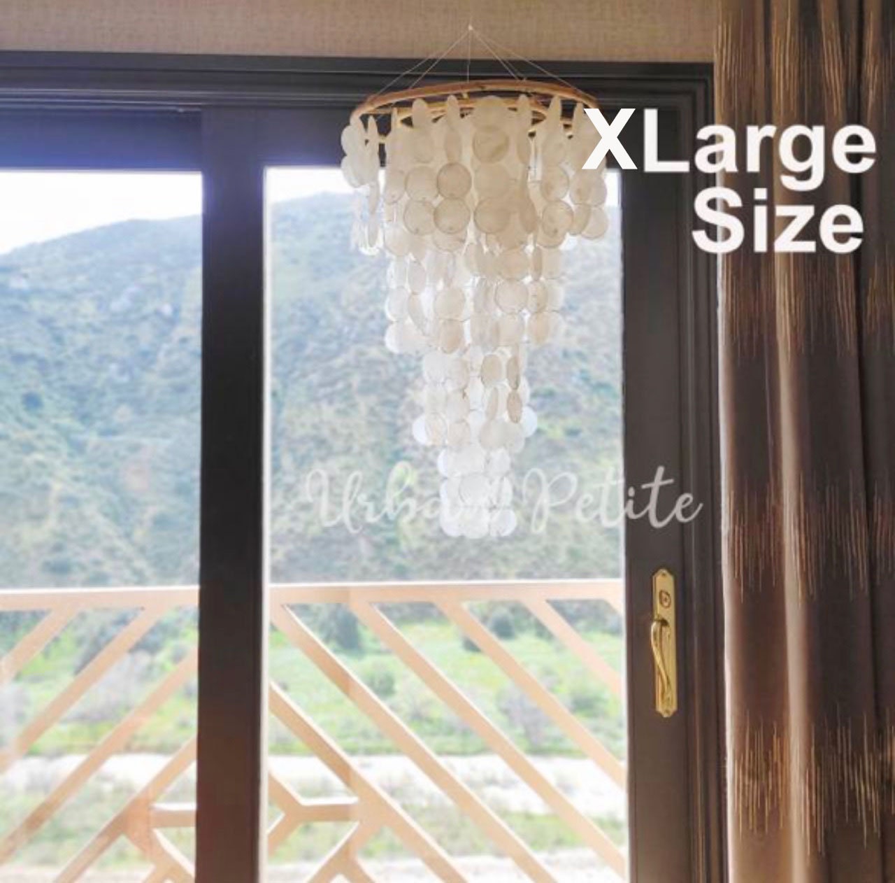 Home decor ceiling hanging decor Garden Decoration Capiz Etsy