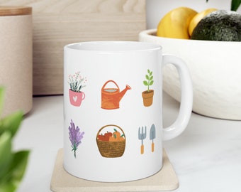 Gardening Lover Coffee Mug, Gift for Gardener, Gardening Gift for Her, Plant Lover Present, Mother's Day Garden Gift, Gardener Birthday Gift