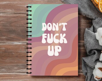 Funny Sarcastic Gift for Coworker Notebook Offensive Office Gag Gift for Friend White Elephant Gift Snarky Adult Humor