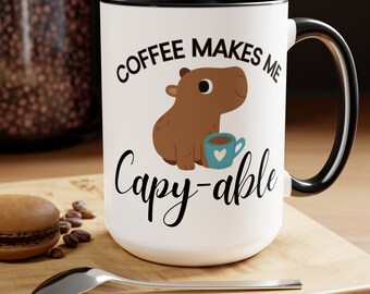 Capybara Mug, Capybara Lover Gift, Capybara Coffee Cup, Coffee Lover Gift, Animal Lover Gift, Cute Capybara, Funny Wildlife Mug