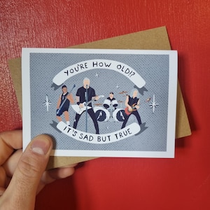 Metallica - Sad But True - Portrait de groupe de métal - Carte de voeux A6 - Carte d'anniversaire - Illustration - Rock - Cadeau