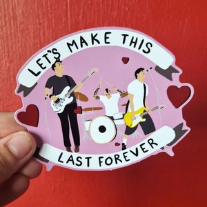 Blink 182 - Let&#39;s Make This Last Forever - Pop Punk - Emo Glossy Vinyl Sticker