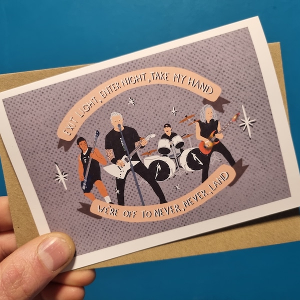 Metallica Fan Card Etsy