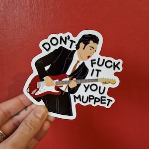 The 1975 - You Muppet - Matty Healy Portrait - Sticker - Illustration - Rock - Indie - Gift