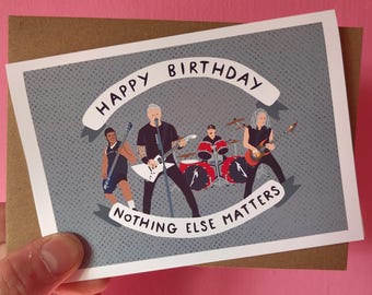 Metallica - Happy Birthday Card - A6