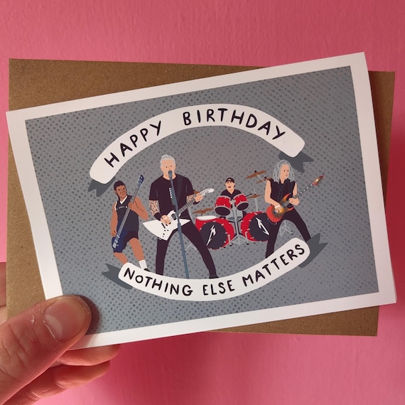 Metallica - Happy Birthday Card - A6