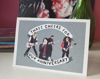 My Chemical Romance Anniversary Card: Pop Punk Illustration