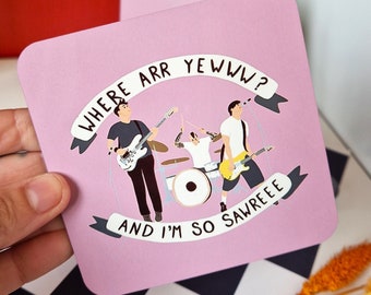Blink 182 Coaster - Where Are Yewww? - Illustration - Pop Punk - Emo - Coffee