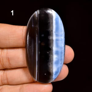 Piedra preciosa de ópalo azul Owyhee natural con forma mixta, cabujón de ópalo azul Owyhee, piedra suelta de ópalo azul Owyhee para hacer joyas (piedra como la de la imagen)