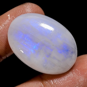 Cabochons naturels en pierre de lune arc-en-ciel, pierre précieuse de pierre de lune arc-en-ciel, pierre de naissance, pierre de cristal de pierre de lune pour la fabrication de bijoux (pierre comme photo