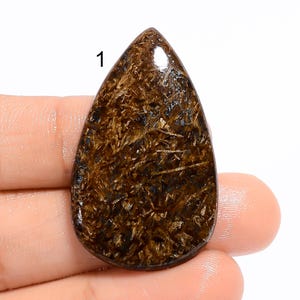 Cabochon de bronzite naturelle, beau cristal de bronzite, pierre précieuse en vrac, pierre précieuse de bronzite, pierre de bronzite pour la fabrication de bijoux (identique à la photo)
