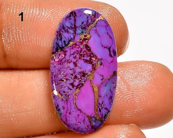Lila Kupfer Türkis Edelstein Oval Form Türkis Cabochon Lila Türkis Stein Kupfer Türkis Kristall für die Herstellung von Schmuck