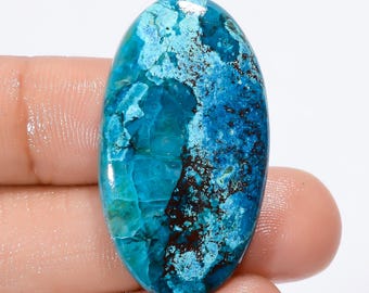 Natural Shattuckite Cabochon Loose Gemstone Shattuckite Cabs Stone Beautiful Shattuckite Gemstone For Making Jewelry Stone As Picture