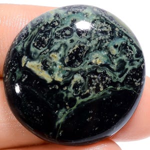 Pierre naturelle de jaspe étoilée de forme ronde, cristal de jaspe étoilé de forme ronde, pierre en vrac 28X28X5 mm, 36 carats, pour la fabrication de bijoux