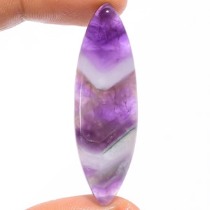 Natural Amethyst Gemstone Marquise Shape Amethyst Cabochon Crystal Amethyst Stone 45X14X4 mm 25 Carat Amethyst For Making Jewelry