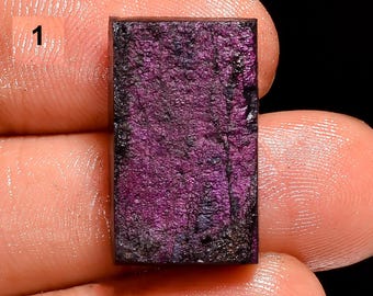 Natural Purpurite Druzy Gemstone Purpurite Rough Raw Cabochon Purpurite Crystal Purple Purpurite Stone For Making Stone