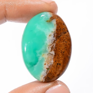 Cabochões de Bio Crisoprásio Natural, Pedra Preciosa de Bio Crisoprásio Linda Pedra de Cristal de Bio Crisoprásio para Fazer Joias (Pedra Conforme Imagem)