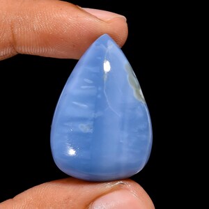 Natürliche Owyhee Blue Opal Edelstein Birnenform Owyhee Blue Opal Cabochon 30X20X8 mm 36 Karat Owyhee Blue Opal Lose Stein für die Herstellung von Schmuck