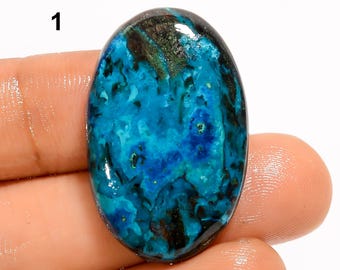 Natural Shattuckite Cabochon Loose Gemstone Shattuckite Cabs Stone Beautiful Shattuckite Gemstone For Making Jewelry Stone As Picture