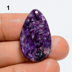 Cabochon de charoite naturelle pierres précieuses en vrac cristaux de guérison pierre de charoite cristal de charoite pour la fabrication de bijoux en pierre comme image