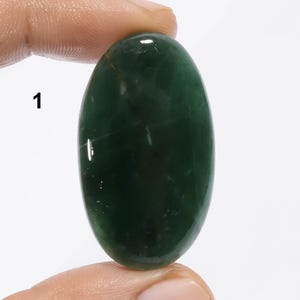 Natural Nephrite Jade Cabochon Loose Gemstone Nephrite Jade Cabs Stone Beautiful Green Jade Gemstone For Making Jewelry Stone As Picture