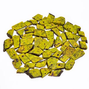 Fetta di Stichtite naturale, Stichtite grezza grezza, Stichtite fiammata Stichtite grezza grezza, Fetta di pietra preziosa Stichtite, Misura 20-45 mm