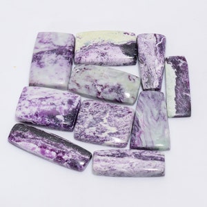 Lot de pierres précieuses naturelles de kemmererite, 21 x 17, 32 x 10 mm, 211 carats, lot de 10 pièces, pierre de kemmererite pour la fabrication de bijoux