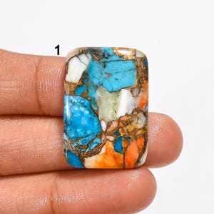 Huître turquoise, forme de mélange de pierres précieuses, huître, cuivre, turquoise, cabochon, multi cuivre, huître, turquoise, pierre, pour, confection, bijoux
