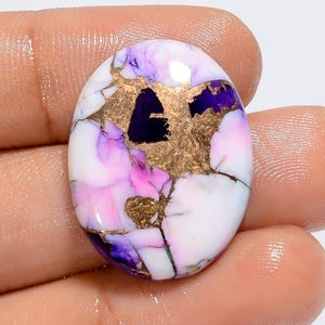 Cabochon turquoise de guérison de pierres précieuses turquoise de cuivre violet Pierre turquoise de cuivre violet cristal turquoise pour la fabrication de bijoux