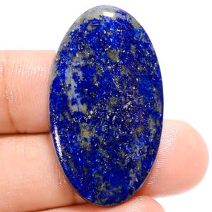 Cabochon de lapis-lazuli naturel en forme de poire, pierre précieuse de guérison 35X20X4 mm, pierre de cristal de lapis-lazuli de 33 carats pour la fabrication de bijoux