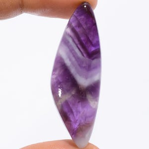 Natural Amethyst Gemstone Fancy Shape Amethyst Cabochon Crystal Amethyst Stone 46X15X5 mm 35 Carat Amethyst For Making Jewelry