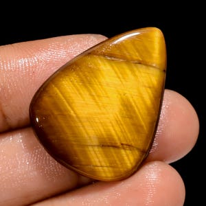 Natürlicher Tigerauge Edelstein, Tigerauge Mix Form Cabochon Tigerauge Stein, loser Edelstein, für die Herstellung von Schmuck (Samen wie Bild