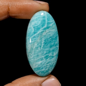 Pietra preziosa sciolta di amazzonite naturale cabochon Pietra di cristallo di amazzonite per realizzare gioielli
