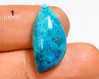 Cabujón de shattuckita natural, piedra preciosa suelta, piedra de cristal de shattuckita, hermosa piedra preciosa de shattuckita para hacer joyas, piedra como la de la imagen