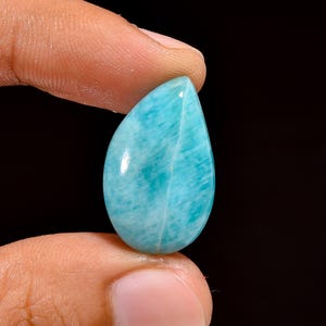 Pietra preziosa naturale di amazzonite, forma fantasia, cabochon di amazzonite, pietra preziosa sciolta, 15 carati, dimensioni 24X14X5 mm, pietra di amazzonite per la creazione di gioielli