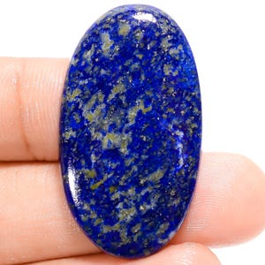 Cabochon de lapis-lazuli naturel, forme ovale, pierre précieuse de guérison 36X20X4 mm, pierre de cristal de lapis-lazuli de 33 carats pour la fabrication de bijoux