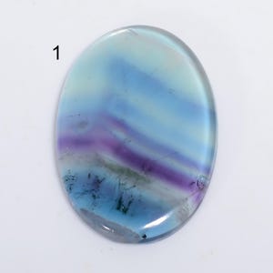 Natuurlijke fluorietcabochon, fluoriet losse edelsteen, fluorietkristal, fluorietsteen voor het maken van sieraden (fluoriet hetzelfde als foto