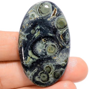 Pierre naturelle de jaspe étoilée de forme ovale, belle forme ovale, cristal de jaspe étoilé, pierre en vrac 44X26X6 mm, 65 carats, pour la fabrication de bijoux