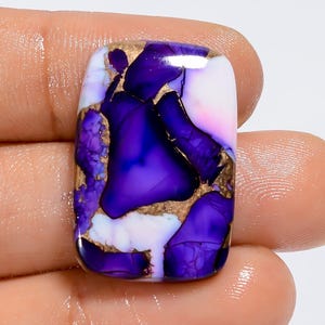 Cabochon turquoise de guérison de pierres précieuses turquoise de cuivre violet Pierre turquoise de cuivre violet cristal turquoise pour la fabrication de bijoux