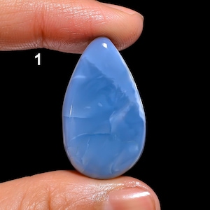 Piedra preciosa de ópalo azul Owyhee natural, impresionante cabujón de ópalo azul Owyhee, piedra suelta de ópalo azul Owyhee para hacer joyas, piedra como la de la imagen.