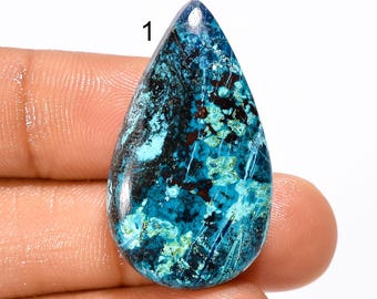 Natural Shattuckite Cabochon Loose Gemstone Shattuckite Crystal Stone Beautiful Shattuckite Gemstone For Making Jewelry Stone As Picture