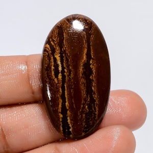 Pietra preziosa sciolta cabochon di diaspro naturale dell'Outback per la creazione di gioielli, dimensioni 37X20X5 mm