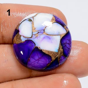 Cabochon turquoise de guérison de pierres précieuses turquoise de cuivre violet Pierre turquoise de cuivre violet cristal turquoise pour la fabrication de bijoux