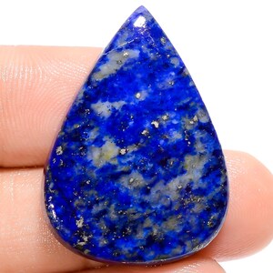 Cabochon de lapis-lazuli naturel en forme de poire, pierre précieuse de guérison 31X22X5 mm, pierre de cristal de lapis-lazuli de 36 carats pour la fabrication de bijoux