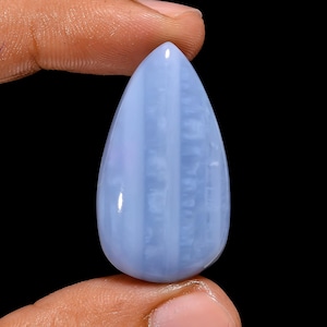 Opale bleue d'Owyhee naturelle, forme poire, Cabochon d'opale bleue d'Owyhee, 34 x 19 x 6 mm, 29 carats, opale bleue d'Owyhee, pierre non fixée pour la fabrication de bijoux