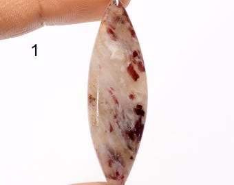 Turmalina rosa natural, gema, cabujón, cristal suelto para joyería (como en la imagen).