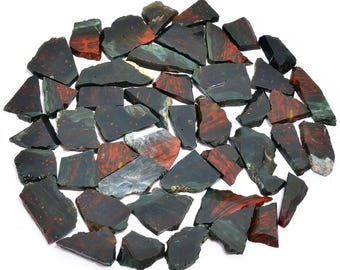 Natürliche Blutstein Scheibe, Blutstein Rohstein, Blutstein Slub, Rohblutstein Roh, Blutstein Edelsteinscheibe, Größe 15-25 mm