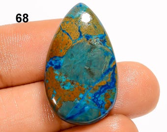 Cabujón de shattuckita natural, piedra preciosa suelta, cabujón de shattuckita, hermosa piedra preciosa de shattuckita para hacer joyas, piedra como la de la imagen.