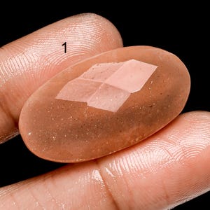Cabochon de pierre de lune pêche naturelle, pierre précieuse en vrac, pierre de lune pêche à facettes, pierre de cristal de naissance pour la fabrication de bijoux