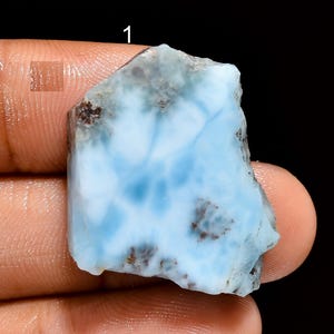 Fetta di Larimar naturale Larimar raro Lastra grezza Larimar grezzo Fetta decorativa spirituale Lastra grezza Larimar grezzo per realizzare gioielli
